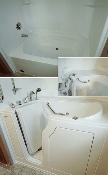 Shower/Tub Combo Converted to Walk In Tub in Lyles, TN (1)